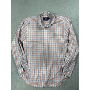 Vineyard Vines Slim Fit Whale Shirt Mens Size M Plaid Button Up Shirt